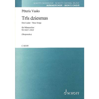 9790001216593 - 3 Lieder | Tris dziesmas