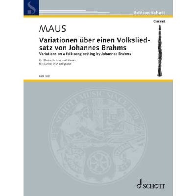 9790001221641 - Variationen über einen Volksliedsatz von Johannes Brahms