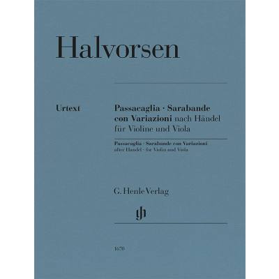 9790201816708 - Passacaglia Sarabande con Variazioni nach Händel