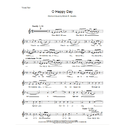 Oh Happy Day The Edwin Hawkins Singers - Notenbuch.de