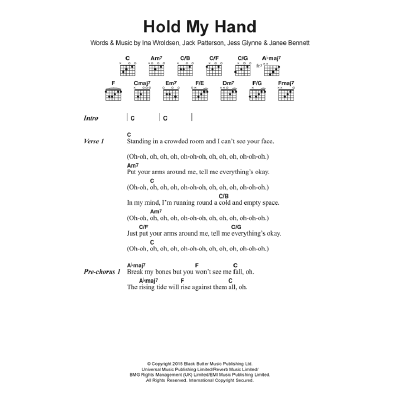 Hold My Hand Jess Glynne Notenbuch De