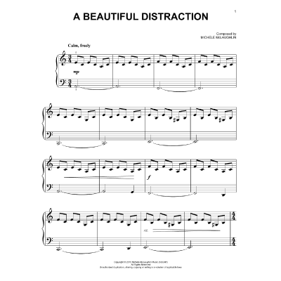 A Beautiful Distraction Michele McLaughlin Notenbuch.de