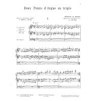 2 points d'orgue en triple