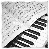 Brillenputztuch Klavier Tastatur