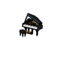 Brixies Klavier (Flgel) | Nanoblock Grand Piano (Klavier) | Steckbausteine