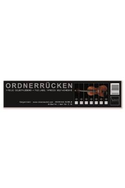 Ordnerrücken Geige 7 teilig
