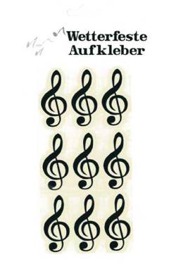 Wetterfeste Aufkleber Violinschlüssel