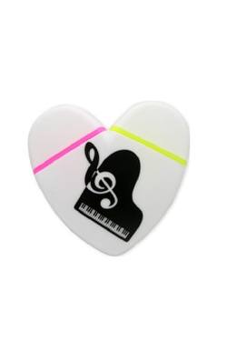 Neonmarker Herzform Klavier