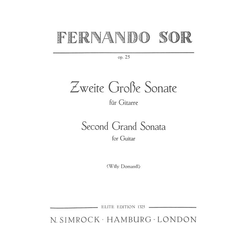 Titelbild für EE 1325 - GROSSE SONATE NR 2 OP 25