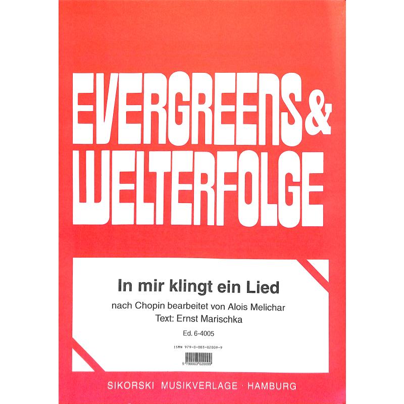 Titelbild für SIK 6-4005 - IN MIR KLINGT EIN LIED