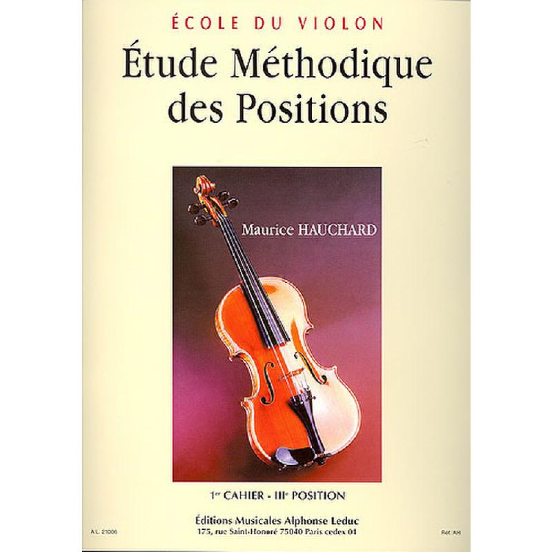 Titelbild für AL 21006 - ETUDE METHODIQUE DES POSITIONS 1