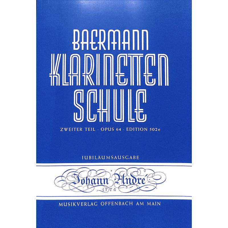 Titelbild für ANDRE 502E - KLARINETTENSCHULE OP 64  - FORT