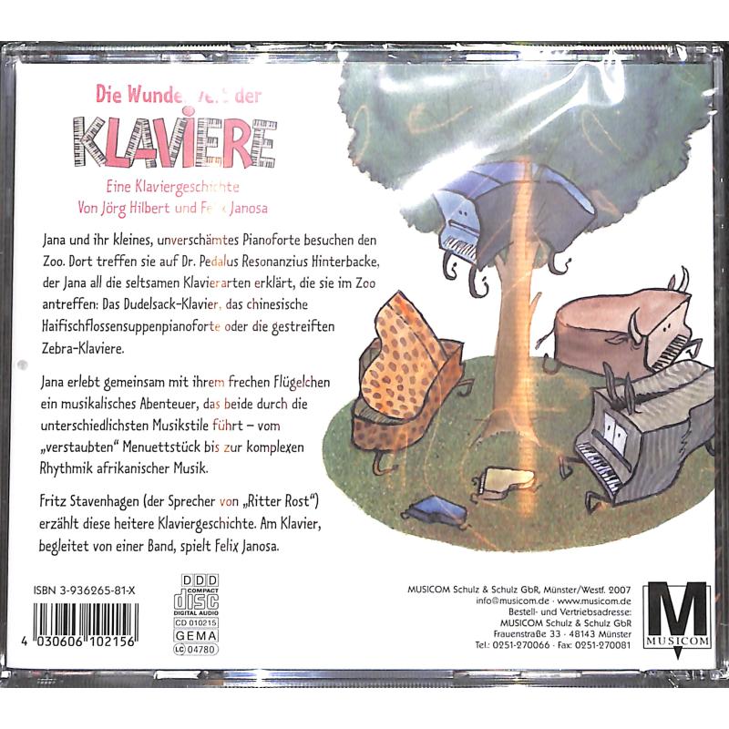 Notenbild für MUSICOM -CD-010215 - DIE WUNDERWELT DER KLAVIERE