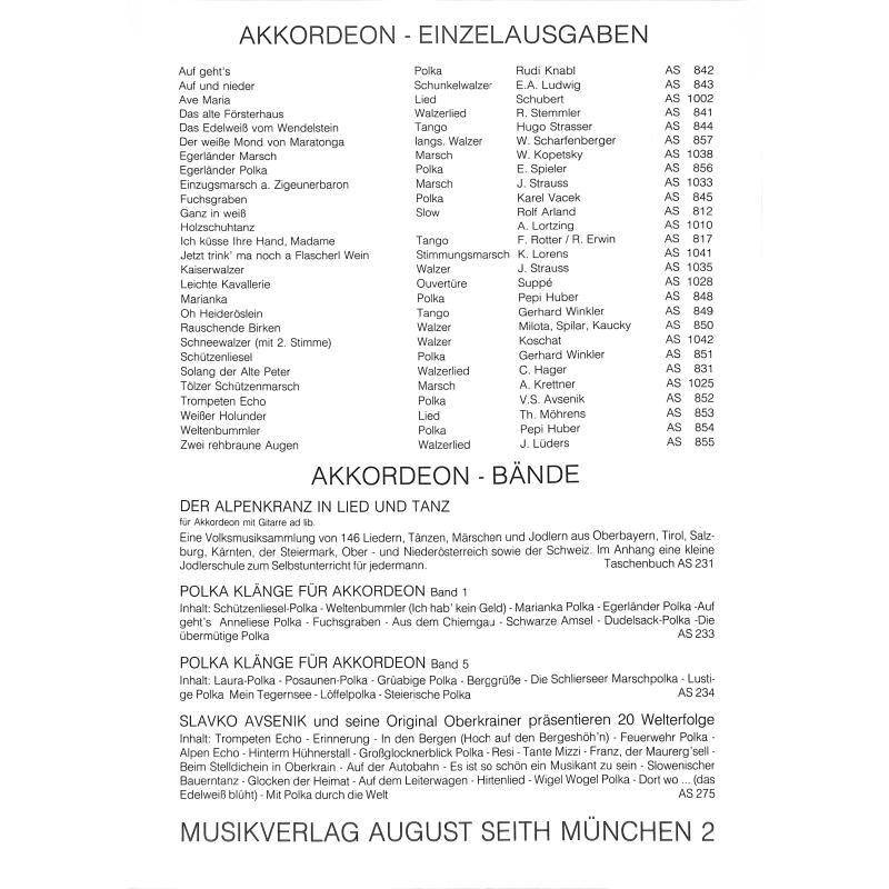 Notenbild für AS 841 - DAS ALTE FOERSTERHAUS