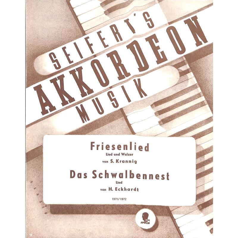 Titelbild für AV 1971 - FRIESENLIED + SCHWALBENNEST
