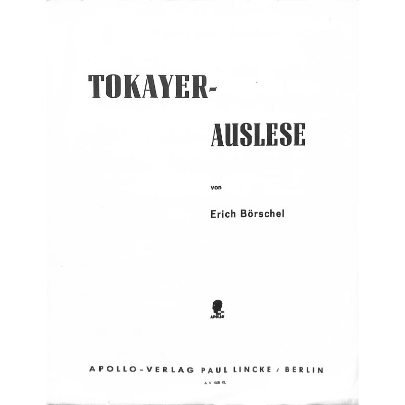 Titelbild für AV 5905 - TOKAYER AUSLESE POTPOURRI
