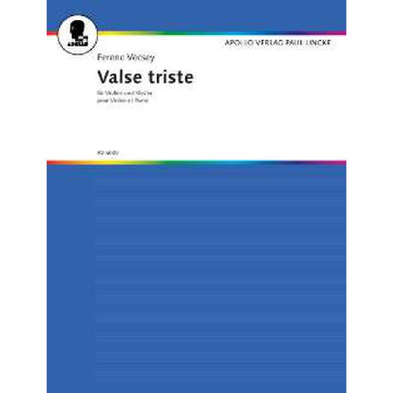 Titelbild für AV 6022 - VALSE TRISTE