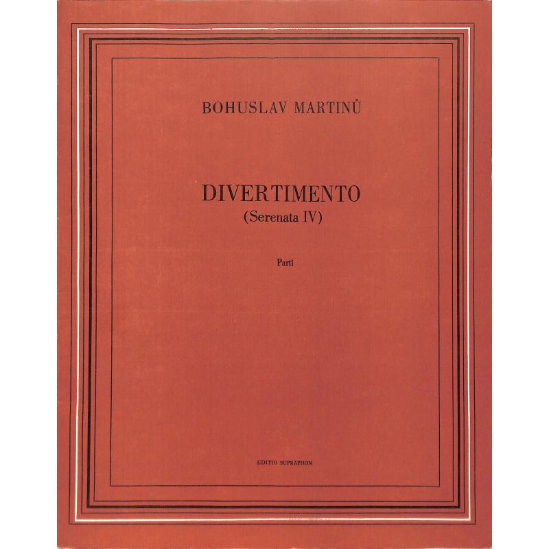 Titelbild für PRAHA 1503 - DIVERTIMENTO (SERENADEN (1932) 4)