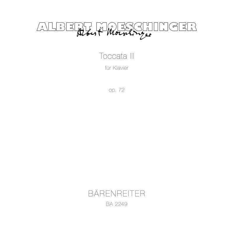 Titelbild für BA 2249 - TOCCATA 3 OP 72