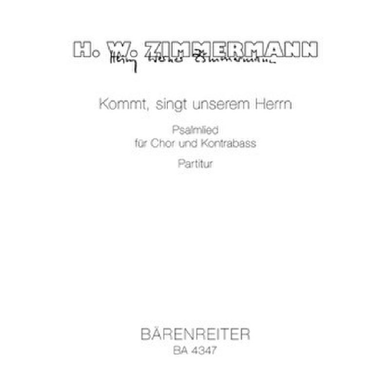 Titelbild für BA 4347 - KOMMT SINGT UNSEREM HERRN