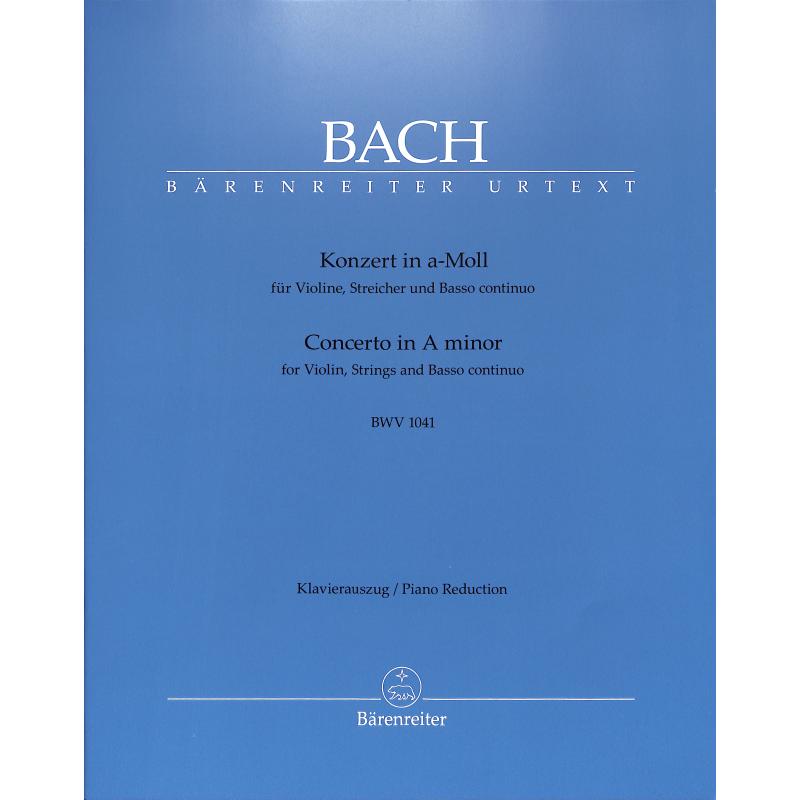 Titelbild für BA 5189-90 - KONZERT 1 A-MOLL BWV 1041