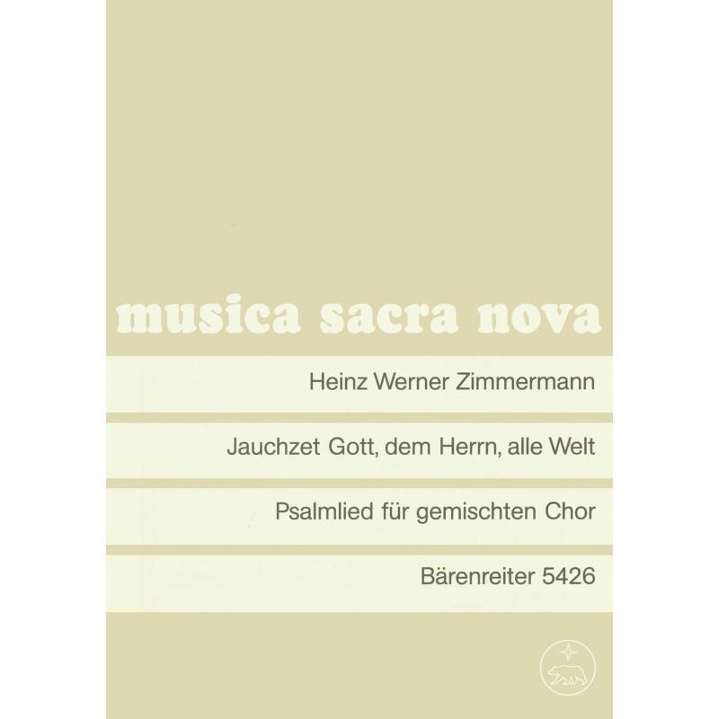 Titelbild für BA 5426 - JAUCHZET GOTT DEM HERRN ALLE WELT