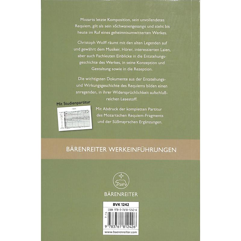 Notenbild für BABVK 1242 - MOZARTS REQUIEM