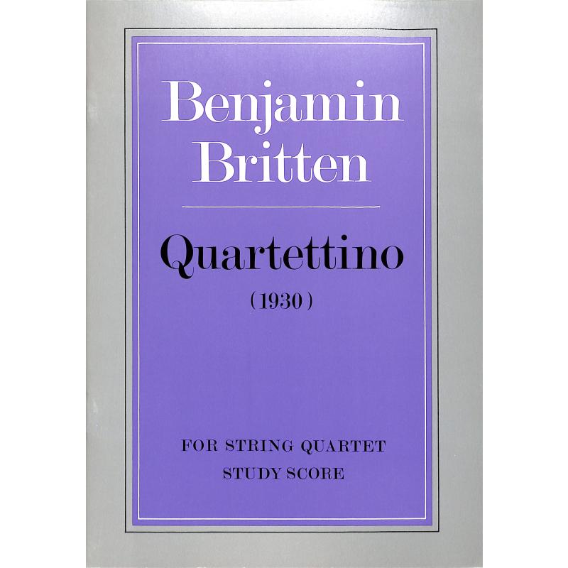 Titelbild für ISBN 0-571-50769-7 - QUARTETTINO (1930)