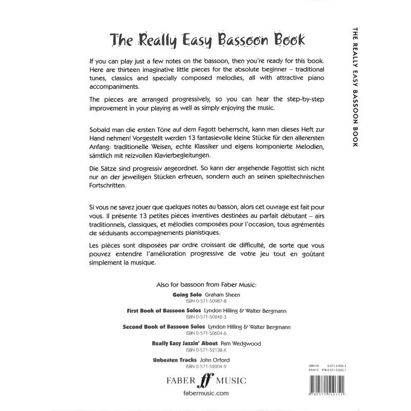 Notenbild für ISBN 0-571-51035-3 - THE REALLY EASY BASSOON BOOK