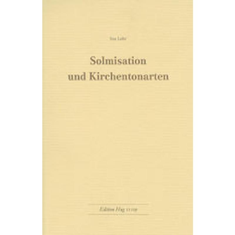 Titelbild für GH 11109 - SOLMISATION UND KIRCHENTONARTEN