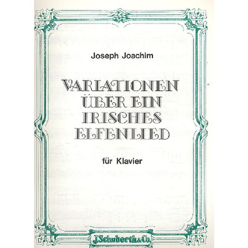 Titelbild für JS 140 - VARIATIONEN UEBER EIN IRISCHES ELFENLIED