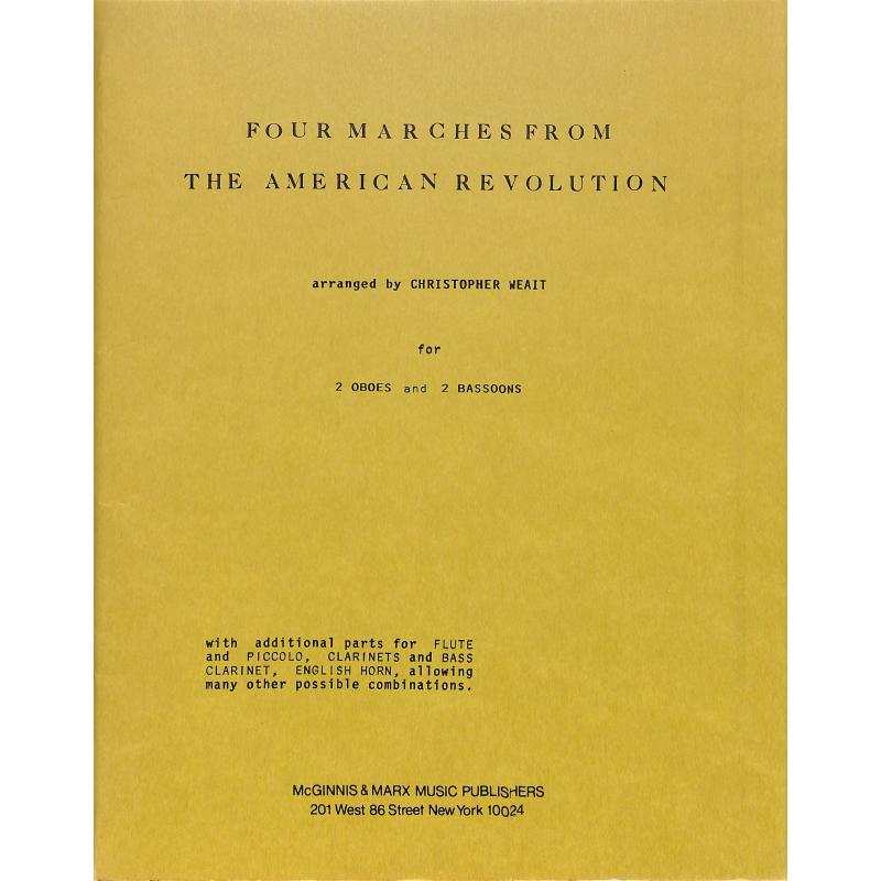 Titelbild für MM 1120 - 4 MAERSCHE AUS DER AMERIKANISCHEN REVOLUTION