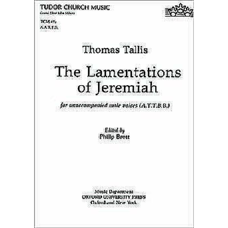 Titelbild für ISBN 0-19-352094-X - THE LAMENTATIONS OF JEREMIAH