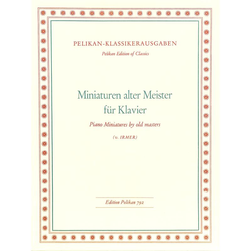 Titelbild für PE 792 - MINIATUREN ALTER MEISTER