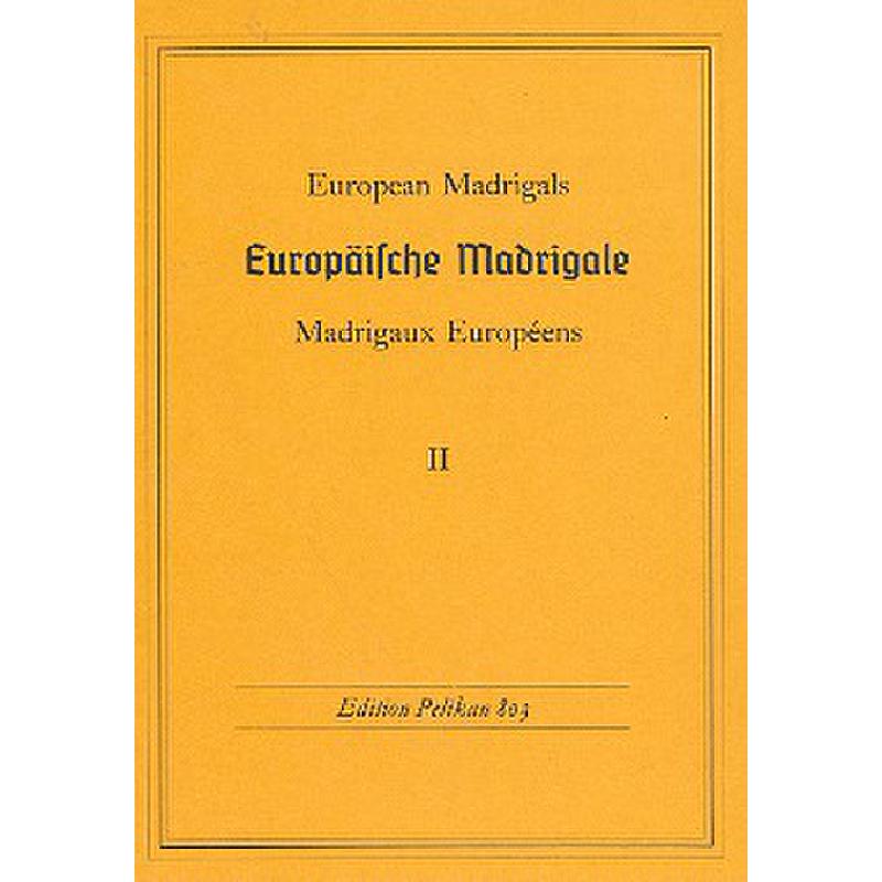 Titelbild für PE 803 - EUROPAEISCHE MADRIGALE 2