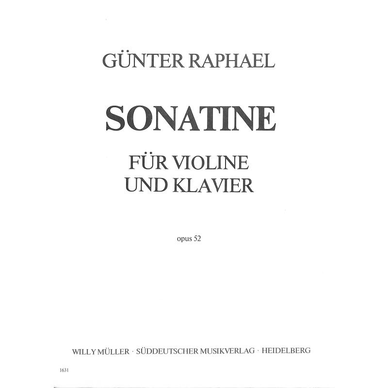 Titelbild für SM 1631 - SONATINE IN H OP 52 (1944)