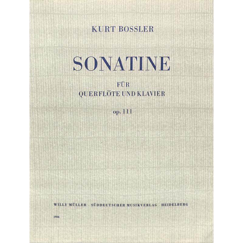Titelbild für SM 1934 - SONATINE OP 111