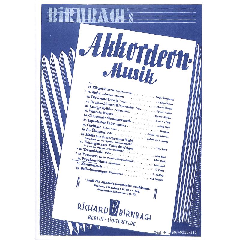 Titelbild für BB 4025 - PREUSSENS GLORIA - ARMEEMARSCH