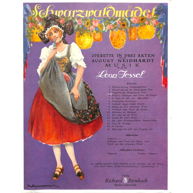 Titelbild für BB 448 - SCHWARZWALDMAEDEL - POTPOURRI