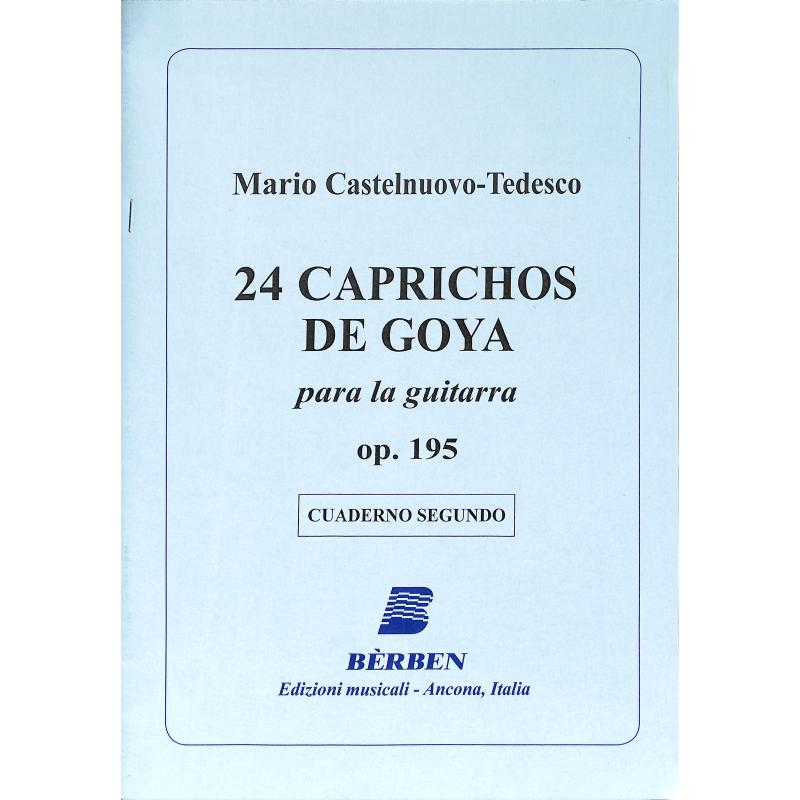 Titelbild für BE 1428 - 24 CAPRICHOS DE GOYA 2 OP 195 CUADERNO SEGUNDO (7/12)