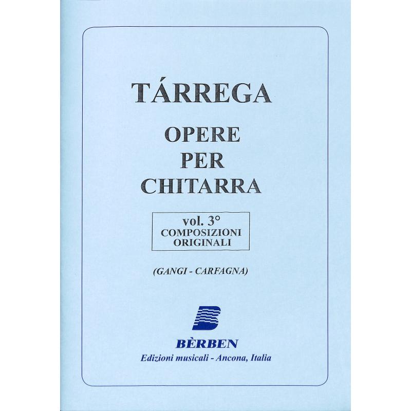 Titelbild für BE 1533 - OPERE PER CHITARRA 3 - 23 COMPOSIZIONI ORIGINALI