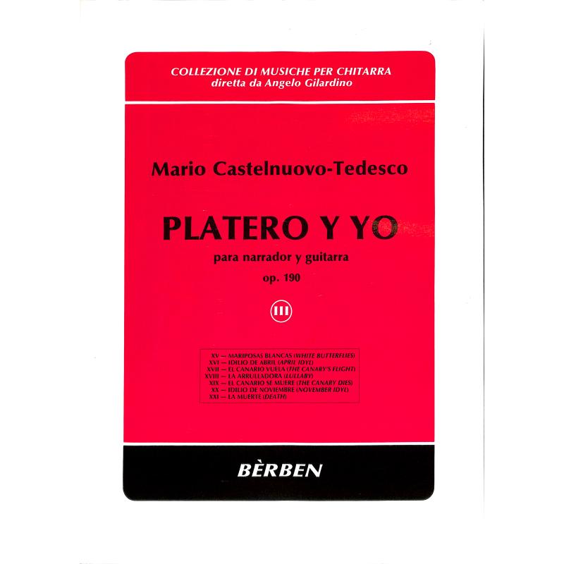 Titelbild für BE 1703 - PLATERO Y YO 3 OP 190