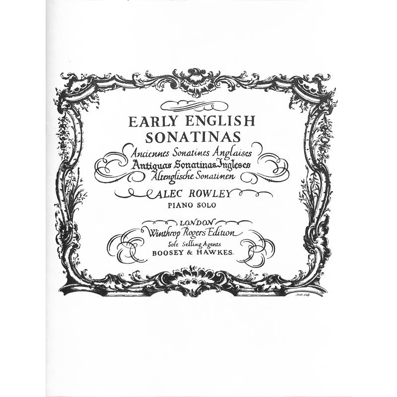 Titelbild für BH 0100704 - EARLY ENGLISH SONATINAS