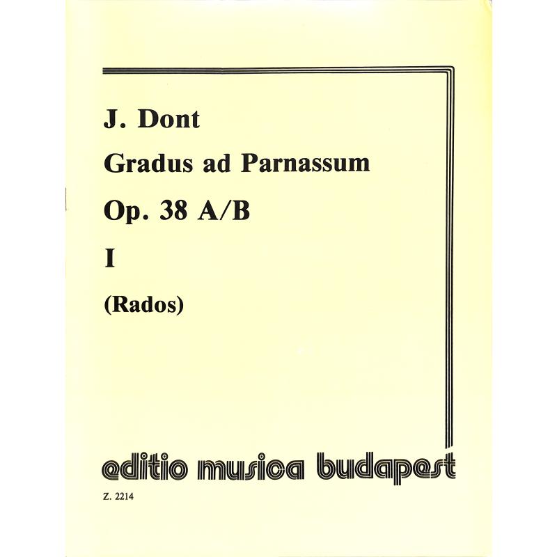 Titelbild für EMB 2214 - GRADUS AD PARNASSUM 1 OP 38 A/B