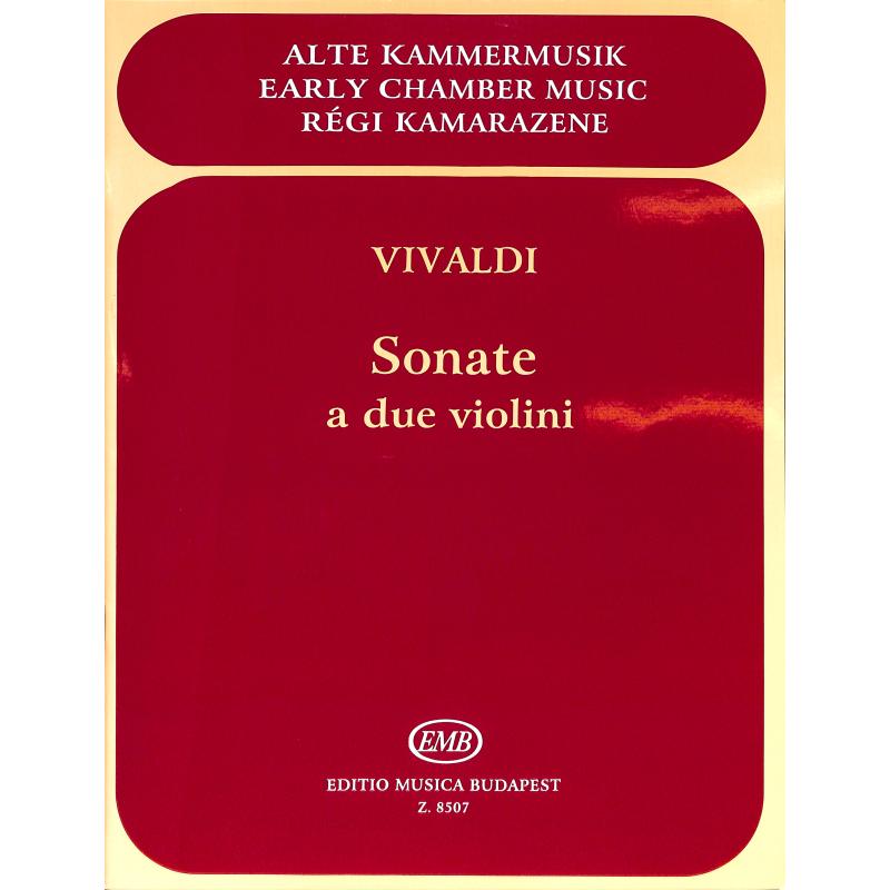 Titelbild für EMB 8507 - SONATE A DUE VIOLINI RV 68 70 7