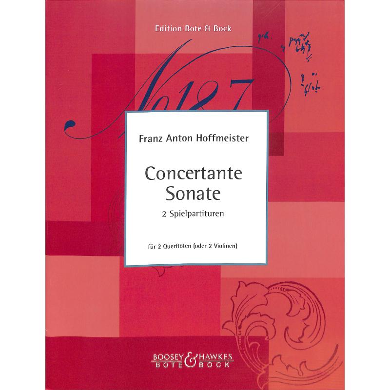 Titelbild für BOTE 1917 - CONCERTANTE SONATE