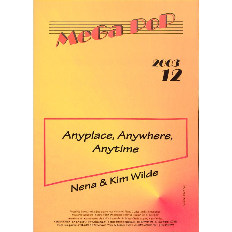 Titelbild für MDFK 0312-BES - Anyplace anywhere anytime