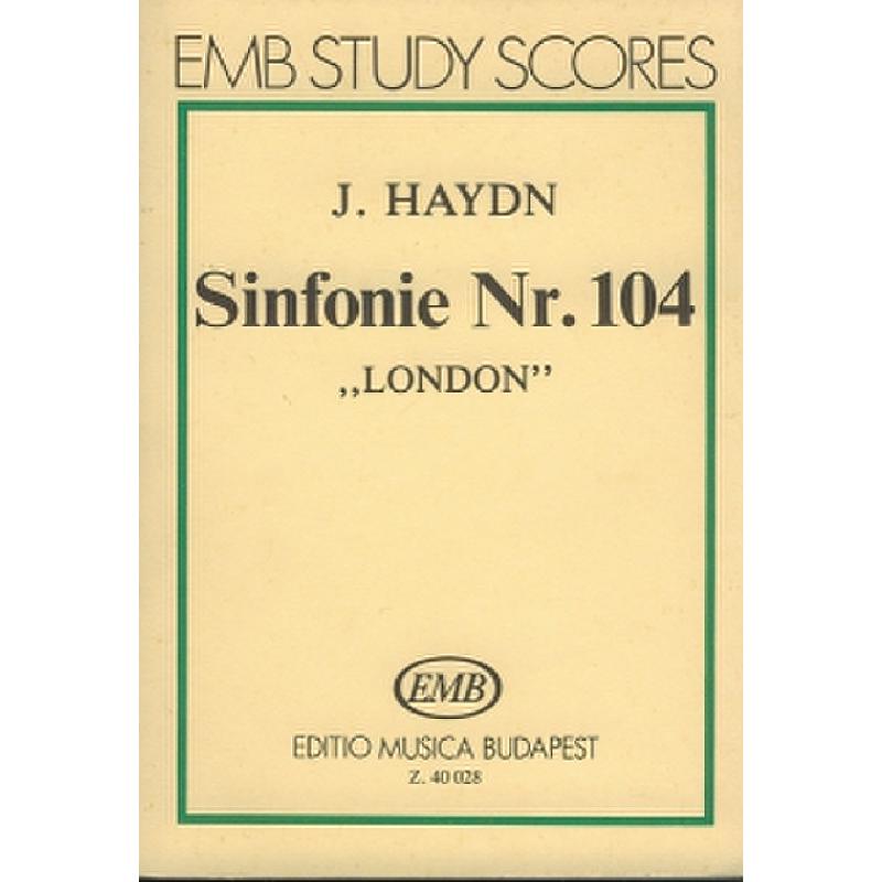 Titelbild für EMB 40028 - SINFONIE 104 D-DUR HOB 1/104 (LONDONER)