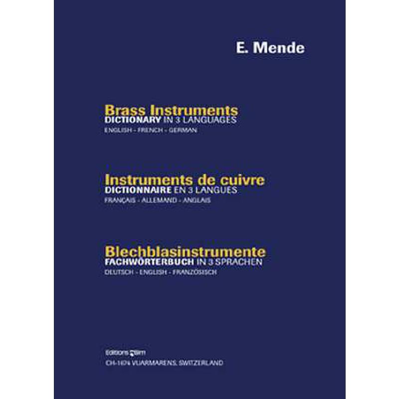 Titelbild für BIM 4 - BLECHBLASINSTRUMENTE - FACHWOERTERBUCH