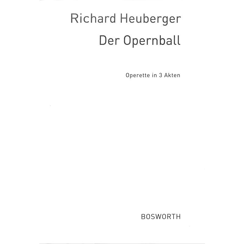 Titelbild für BOE 3655 - DER OPERNBALL